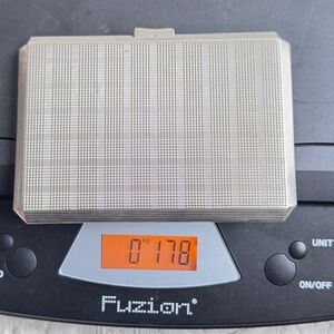 Sterling Silver Tartan Patterned Cigarette Case / Card Holder 178grams 3.5”x4.5”